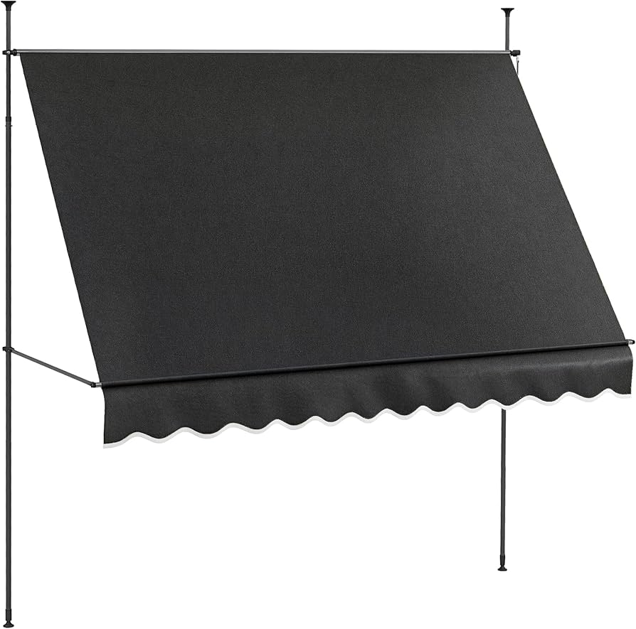 Amazon.com : Outsunny Manual Retractable Awning, 118